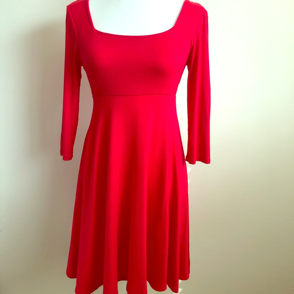 Red Soft Jersey Dress